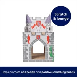 Frisco Castle Cardboard Cat House, 2-Story -Mewhaus Shop 308822 PT2. AC SS1800 V1689354927