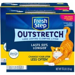 Fresh Step Outstretch Advanced Concentrated Febreze Freshness Scented Clumping Clay Cat Litter -Mewhaus Shop 308951 PT6. AC SS1800 V1694463427