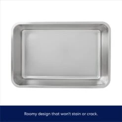 Frisco Stainless Steel Cat Litter Box -Mewhaus Shop 309857 PT2. AC SS1800 V1675279698