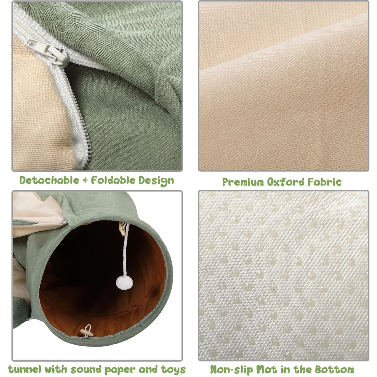 Coziwow By Jaxpety Collapsible Cat Tunnel Bed 7 Coziwow By Jaxpety Collapsible Cat Tunnel Bed - Image 7