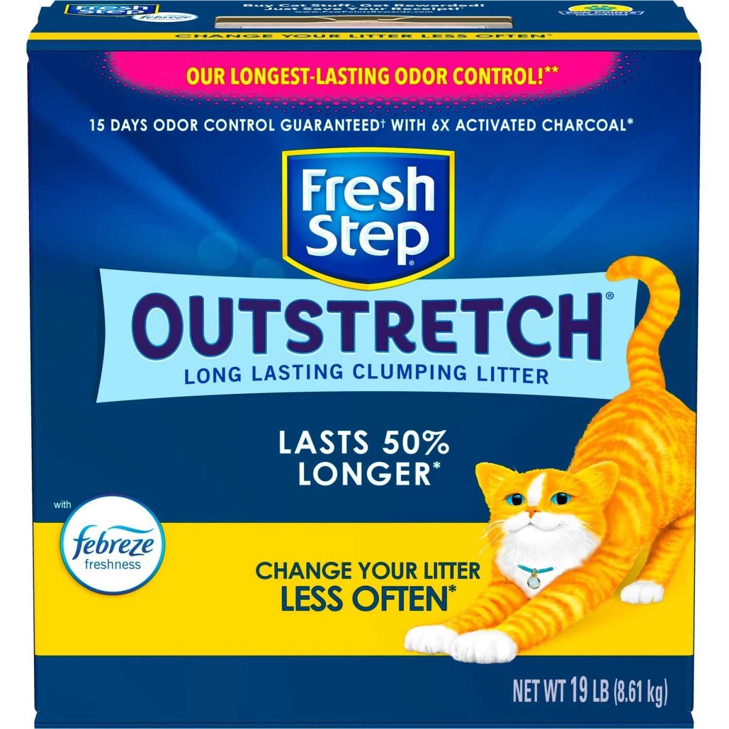 Fresh Step Outstretch Concentrated Febreze Freshness Scented Clumping Clay Cat Litter 7 Fresh Step Outstretch Concentrated Febreze Freshness Scented Clumping Clay Cat Litter - Image 7