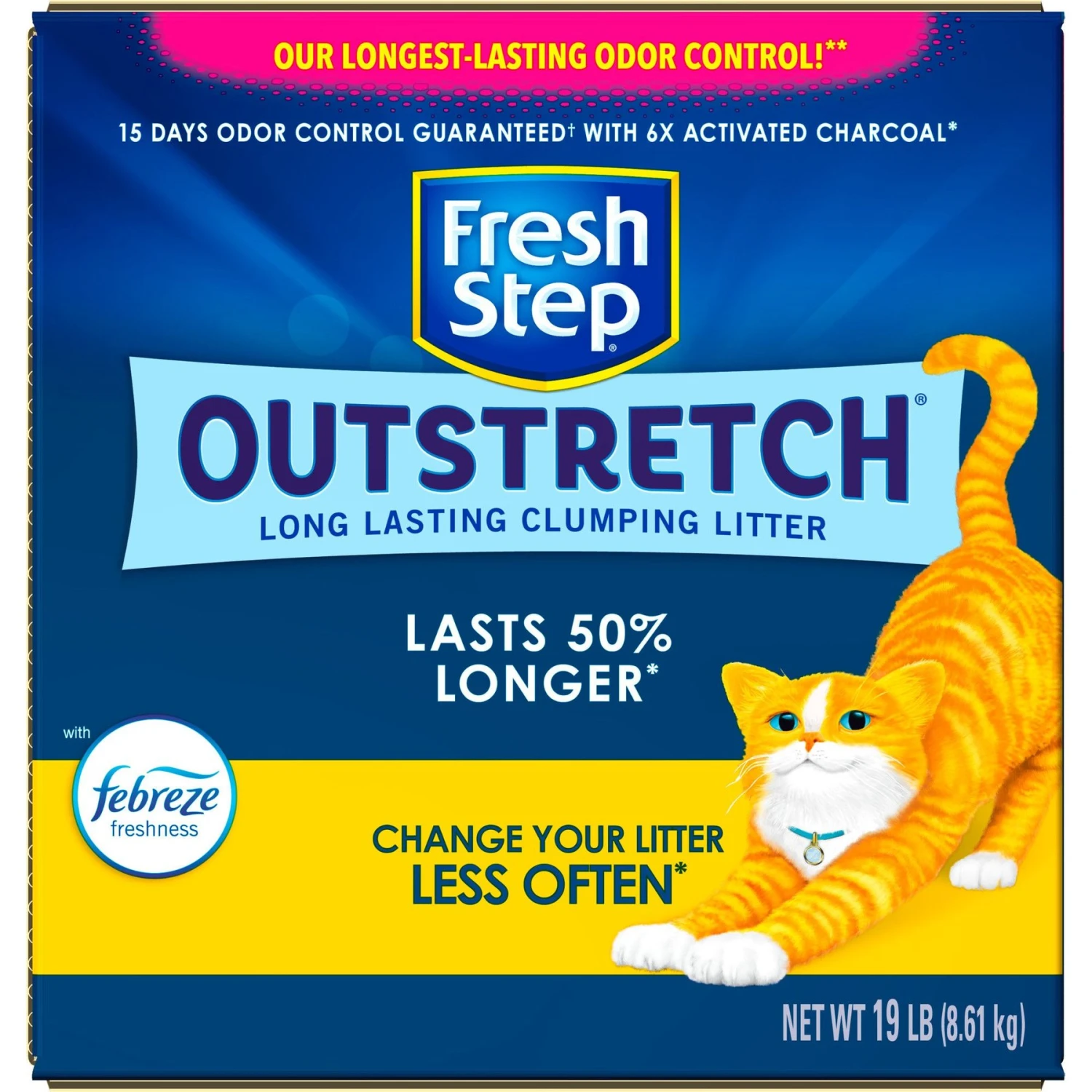 Fresh Step Outstretch Concentrated Febreze Freshness Scented Clumping Clay Cat Litter 8 Fresh Step Outstretch Concentrated Febreze Freshness Scented Clumping Clay Cat Litter - Image 8