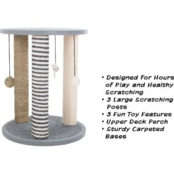Pet Adobe 19.25-in Polyester Cat Scratching Post With Toys 9 Pet Adobe 19.25-in Polyester Cat Scratching Post With Toys -Mewhaus Shop 314975 PT2. AC SS1800 V1626392473