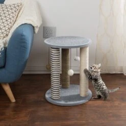Pet Adobe 19.25-in Polyester Cat Scratching Post With Toys 10 Pet Adobe 19.25-in Polyester Cat Scratching Post With Toys -Mewhaus Shop 314975 PT3. AC SS1800 V1626390432