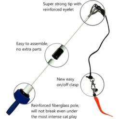 Pet Fit For Life 4-Piece Bundle Interactive Swimming Fish + Feather Wand Cat Toy -Mewhaus Shop 316698 PT4. AC SS1800 V1632174988