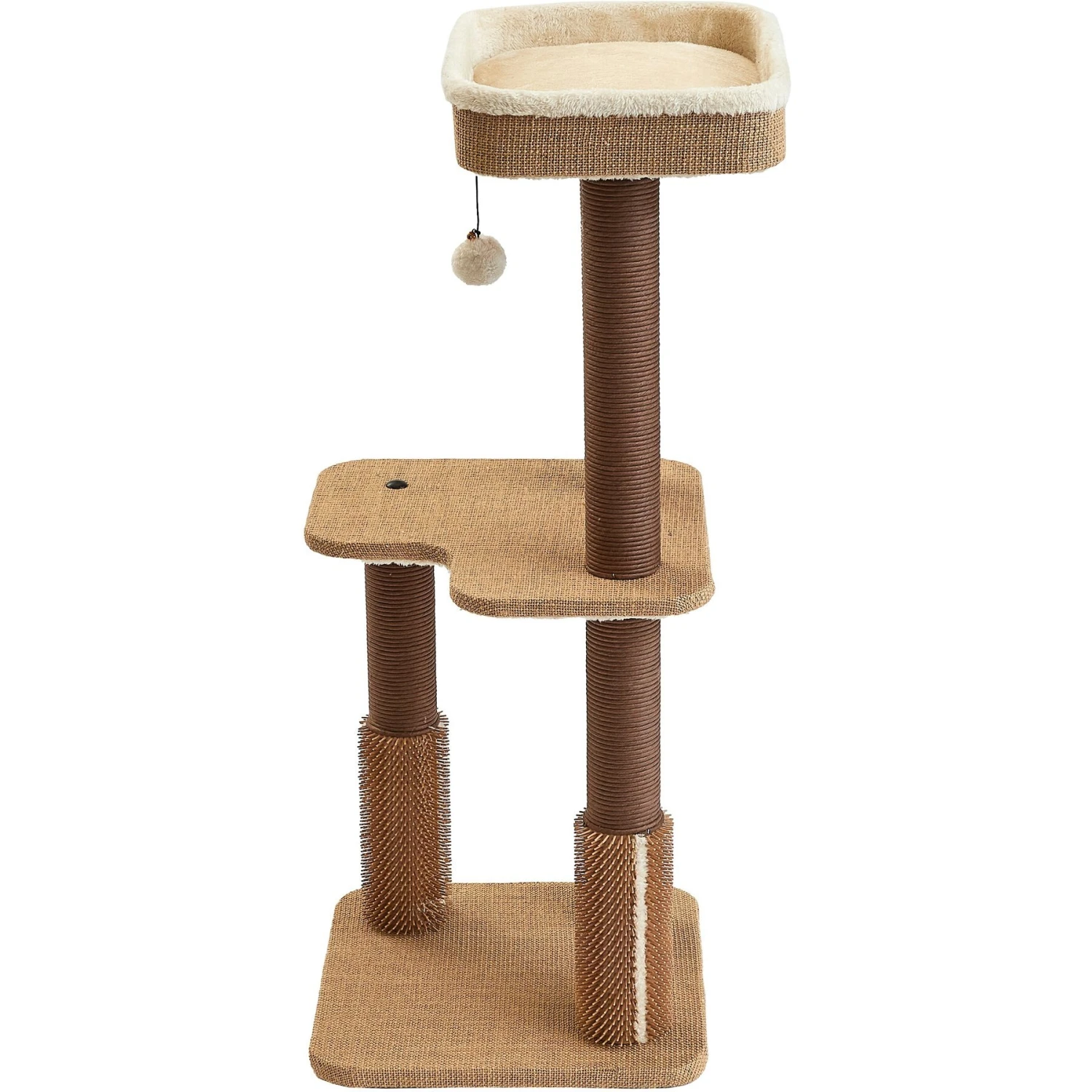 Two By Two The Beech 39-in Cat Tree, Beige 4 Two By Two The Beech 39-in Cat Tree, Beige - Image 4