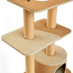Two By Two The Cottonwood 51-in Cat Tree & Condo, Beige -Mewhaus Shop 316954 PT6. AC SS1800 V1642648302