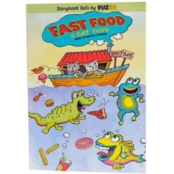 FUZZU Fast Food Cats Book, 11x7-in 3/4x1/2-in