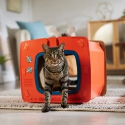 Frisco TV Set Cardboard Cat House -Mewhaus Shop 317731 PT4. AC SS1800 V1688677247