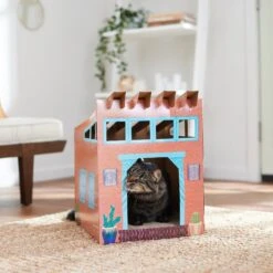 Frisco Southwestern House Cardboard Cat House -Mewhaus Shop 317739 PT3. AC SS1800 V1642099125