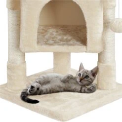 Yaheetech 2-Level 23.5-in Plush Cat Tree & Condo -Mewhaus Shop 325666 PT6. AC SS1800 V1631148075