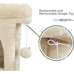 Yaheetech 2-Level 23.5-in Plush Cat Tree & Condo -Mewhaus Shop 325666 PT7. AC SS1800 V1631142386