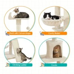 Yaheetech 63.5-in Plush Cat Tree & Condo 13 Yaheetech 63.5-in Plush Cat Tree & Condo -Mewhaus Shop 325702 PT4. AC SS1800 V1686153625