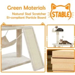 Yaheetech 63.5-in Plush Cat Tree & Condo 16 Yaheetech 63.5-in Plush Cat Tree & Condo -Mewhaus Shop 325702 PT7. AC SS1800 V1686153408