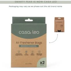Casa Leo Charcoal Cat Litter Box Replacment Bags, 2 Count -Mewhaus Shop 329395 PT2. AC SS1800 V1703871620