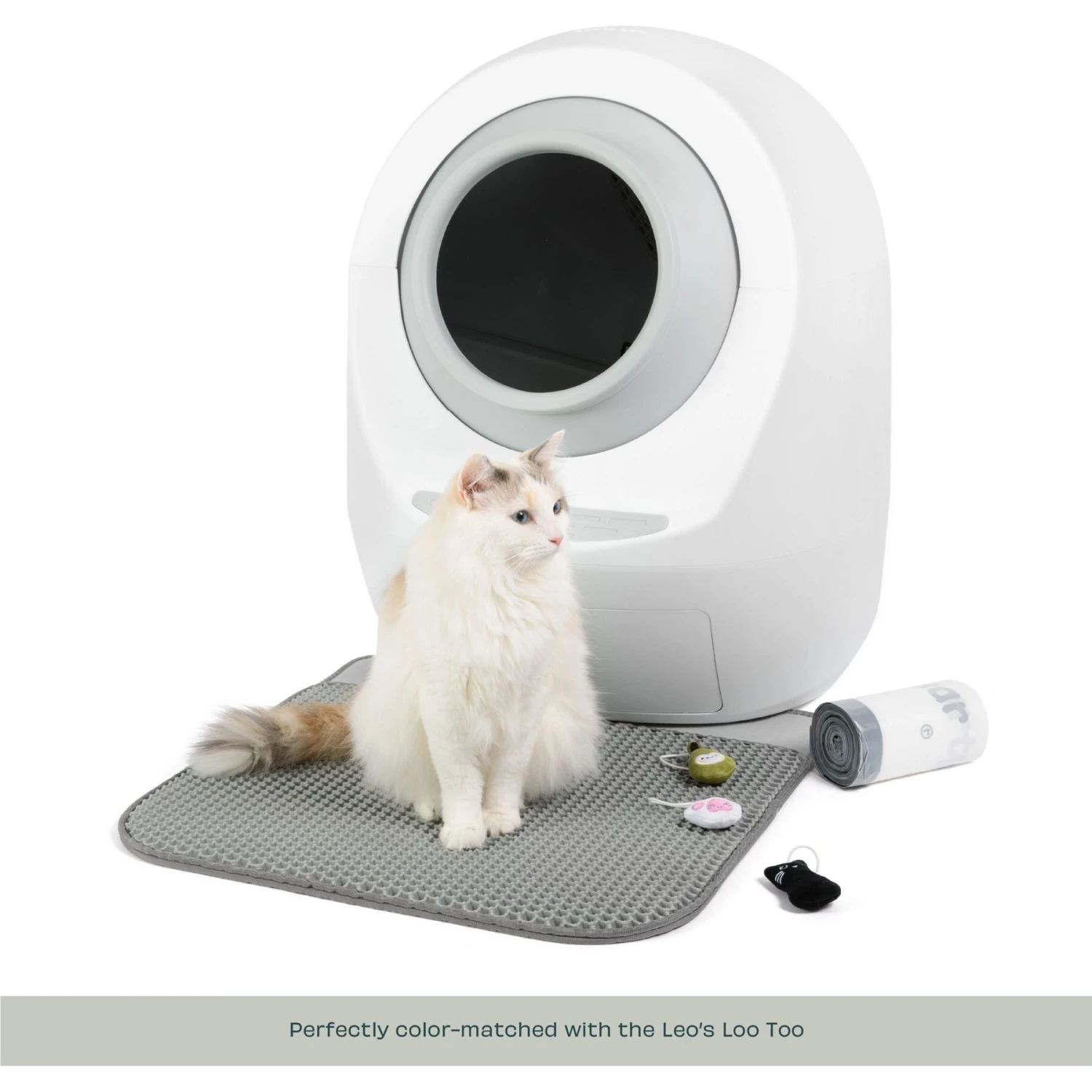Casa Leo Leo's Loo Cat Litter Mat, Grey 4 Casa Leo Leo's Loo Cat Litter Mat, Grey - Image 4