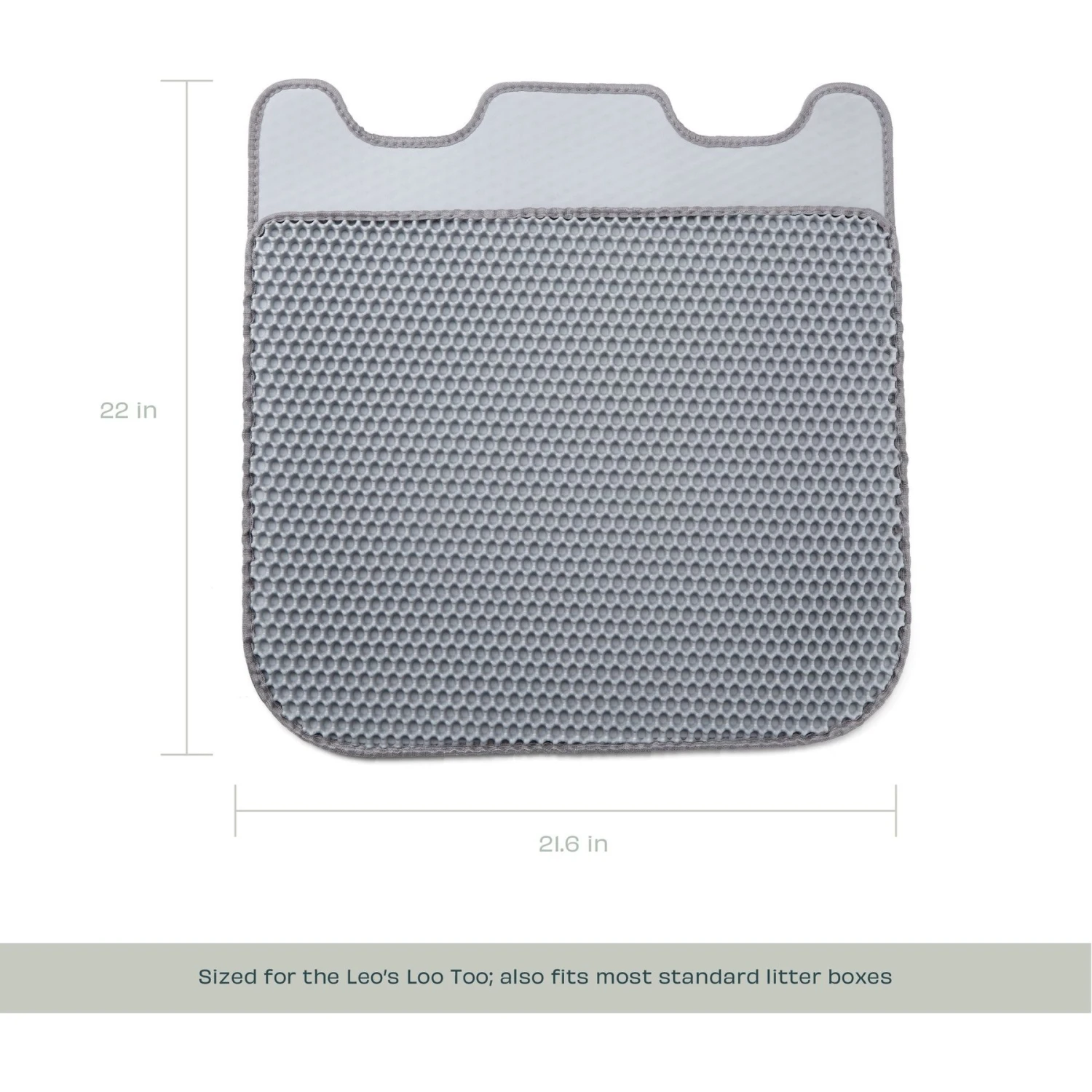 Casa Leo Leo's Loo Cat Litter Mat, Grey 5 Casa Leo Leo's Loo Cat Litter Mat, Grey - Image 5