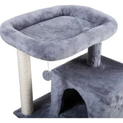 Coziwow By Jaxpety Faux Fur Cat Tree Tower & Condos With Scratch Posts, 34-inch, Grey -Mewhaus Shop 330934 PT5. AC SS1800 V1632319878