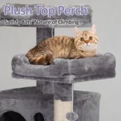 Coziwow By Jaxpety 58-in Cat Tree & Condo With Hammock, Grey -Mewhaus Shop 330952 PT5. AC SS1800 V1663605043