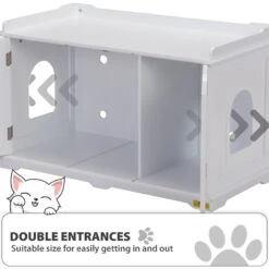 Coziwow By Jaxpety Wooden Storage Bench Cat Litter Box -Mewhaus Shop 333351 PT8. AC SS1800 V1681827836