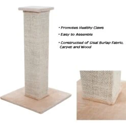 Pet Adobe 10.8-in Sisal & Burlap Cat Scratching Post 9 Pet Adobe 10.8-in Sisal & Burlap Cat Scratching Post -Mewhaus Shop 345063 PT2. AC SS1800 V1637282254