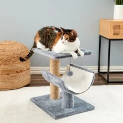 Two By Two The Hazel Sisal Cat Tree, Small, Grey -Mewhaus Shop 346903 PT3. AC SS1800 V1638317214