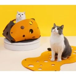 ZEZE "The Cheese" Adjustable Tunnel Cat Toy -Mewhaus Shop 347443 PT2. AC SS1800 V1657657091