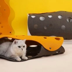 ZEZE "The Cheese" Adjustable Tunnel Cat Toy -Mewhaus Shop 347443 PT6. AC SS1800 V1657657091