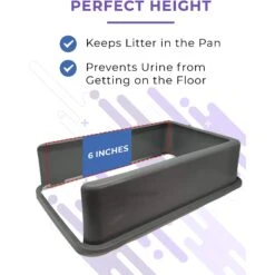 IPrimio Stainless Steel Cat Litter Box, X-Large -Mewhaus Shop 352817 PT5. AC SS1800 V1642529497