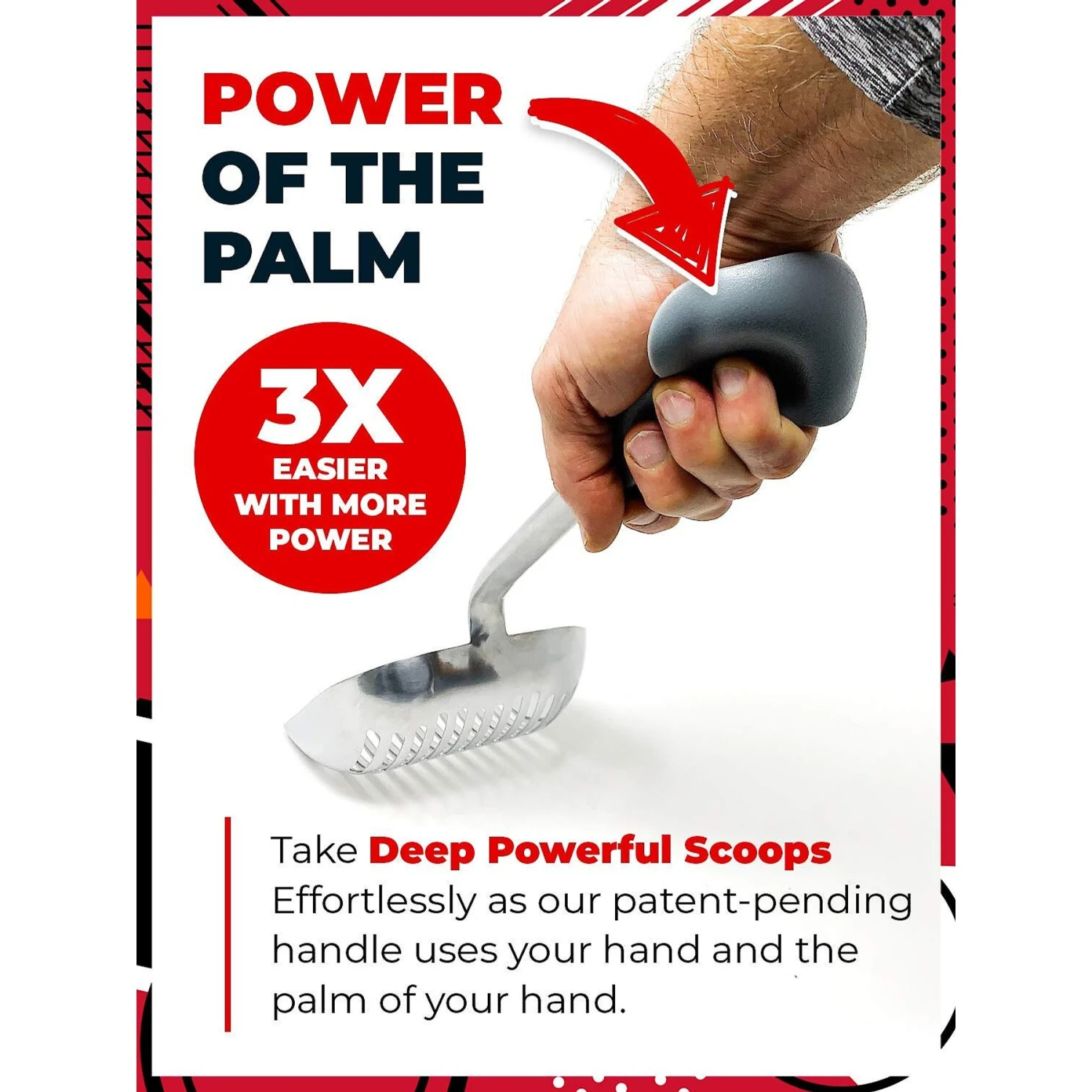 IPrimio Polished Aluminum, Cat Scooper, X-Large 2 IPrimio Polished Aluminum, Cat Scooper, X-Large - Image 2