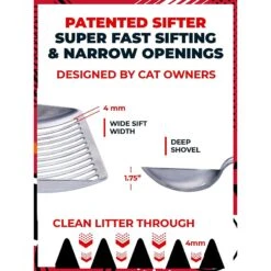 IPrimio Polished Aluminum, Cat Scooper, X-Large 11 IPrimio Polished Aluminum, Cat Scooper, X-Large -Mewhaus Shop 352826 PT5. AC SS1800 V1642529798
