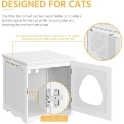 Yaheetech Washroom Bench Enclosed Cat House Cat Litter Box -Mewhaus Shop 353531 PT4. AC SS1800 V1688149076