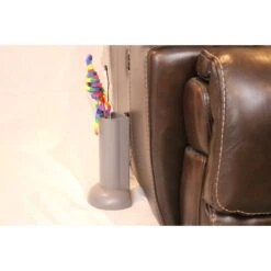 Feline Ruff Cat Teaser Wand Holder Storage Organizer, Gray -Mewhaus Shop 354378 PT6. AC SS1800 V1641513719