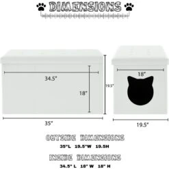 Sweet Barks Designer Enclosure Hidden Washroom Bench Ottoman Cat Litter Box 11 Sweet Barks Designer Enclosure Hidden Washroom Bench Ottoman Cat Litter Box -Mewhaus Shop 354508 PT2. AC SS1800 V1640044595