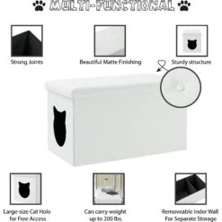 Sweet Barks Designer Enclosure Hidden Washroom Bench Ottoman Cat Litter Box 13 Sweet Barks Designer Enclosure Hidden Washroom Bench Ottoman Cat Litter Box -Mewhaus Shop 354508 PT4. AC SS1800 V1640043687