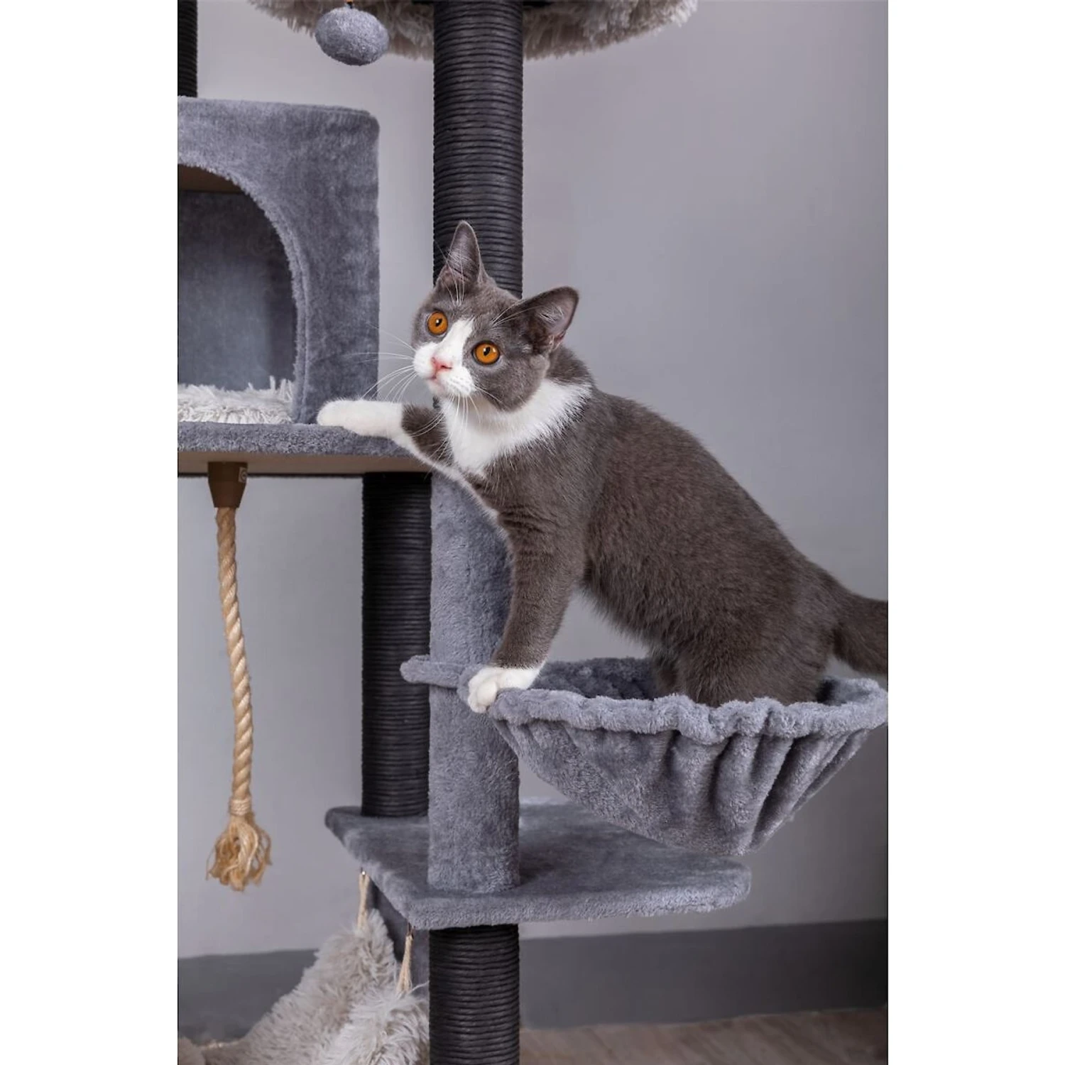 Catry Interactive 7-Level Cat Tree With Condo, Scratching Posts, & Toys 4 Catry Interactive 7-Level Cat Tree With Condo, Scratching Posts, & Toys - Image 4