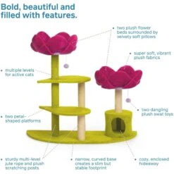 Prevue Pet Products Flower Garden 44.5-in Faux FleeceCat Tree -Mewhaus Shop 354660 PT2. AC SS1800 V1695737540