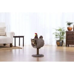 Prevue Pet Products Cozy Chicken 25.5-in Faux Fur Cat Tree -Mewhaus Shop 354672 PT2. AC SS1800 V1662064465