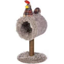 Prevue Pet Products Cozy Chicken 25.5-in Faux Fur Cat Tree -Mewhaus Shop 354672 PT5. AC SS1800 V1662062840