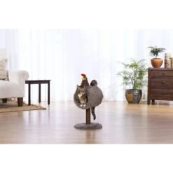Prevue Pet Products Cozy Chicken 25.5-in Faux Fur Cat Tree -Mewhaus Shop 354672 PT6. AC SS1800 V1662064829