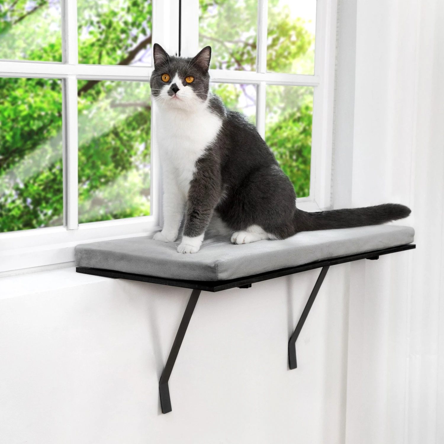 Coziwow Wall-mounted Cat Window Perch 3 Coziwow Wall-mounted Cat Window Perch - Image 3