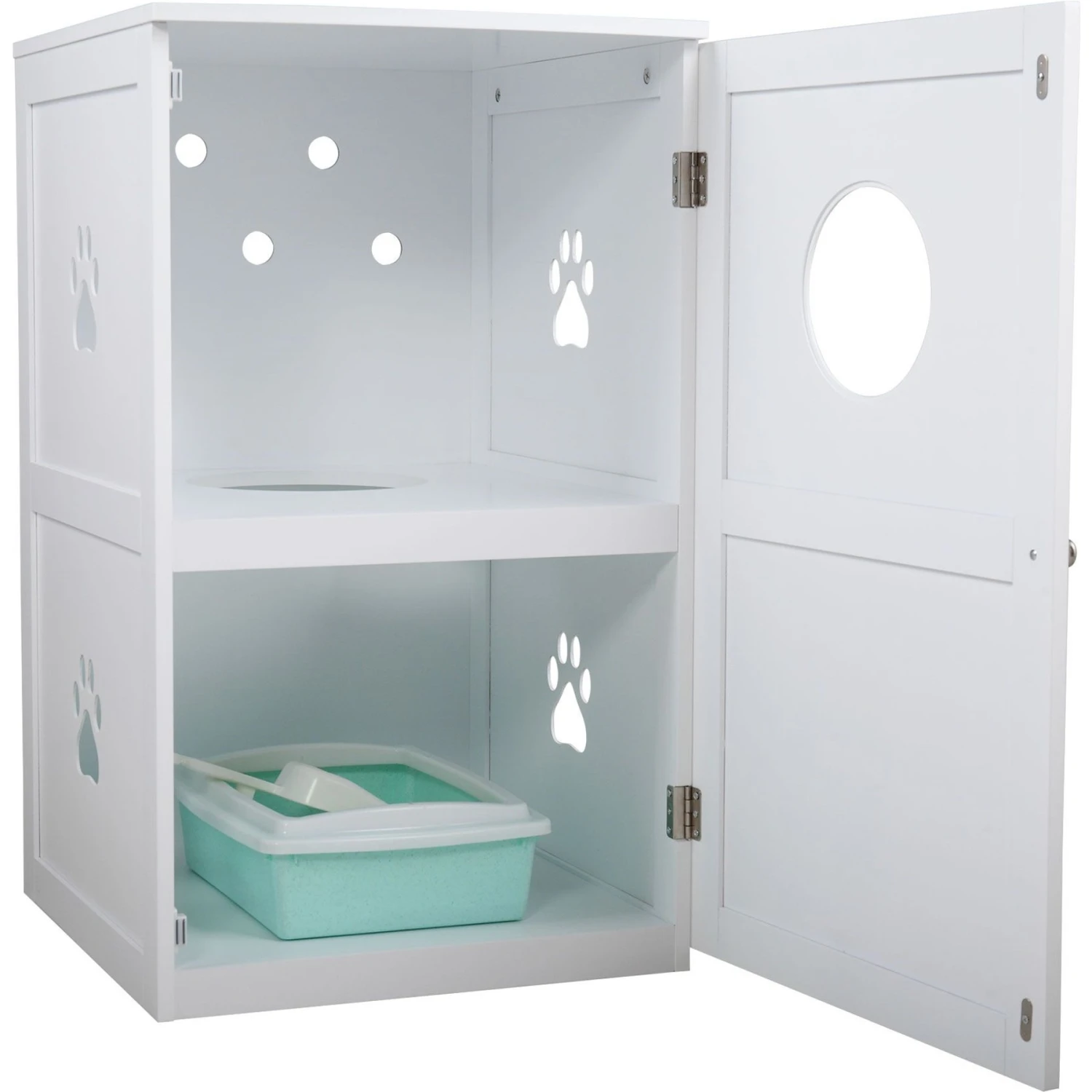 Coziwow By Jaxpety 2-Story Washroom House Cat Litter Box Enclosure 3 Coziwow By Jaxpety 2-Story Washroom House Cat Litter Box Enclosure - Image 3