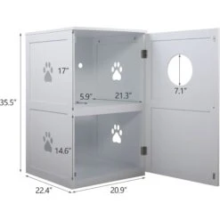 Coziwow By Jaxpety 2-Story Washroom House Cat Litter Box Enclosure 12 Coziwow By Jaxpety 2-Story Washroom House Cat Litter Box Enclosure -Mewhaus Shop 355097 PT3. AC SS1800 V1665527218