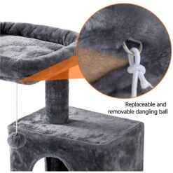 Yaheetech 3 Tiers 42-in Plush Cat Tower With Double Cat Condo 13 Yaheetech 3 Tiers 42-in Plush Cat Tower With Double Cat Condo -Mewhaus Shop 358005 PT5. AC SS1800 V1642694181