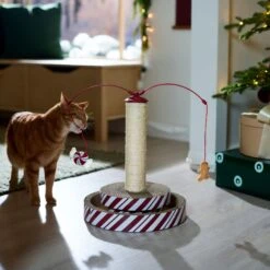 Frisco Holiday Gingerbread Interactive Cat Scratcher Cat Toy With Catnip -Mewhaus Shop 360897 PT3. AC SS1800 V1661874178