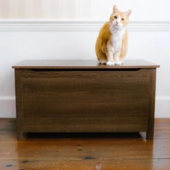 Designer Pet Products Parker Designer Wood Catbox Furniture Litter Box Enclosure, 36-in -Mewhaus Shop 362058 PT5. AC SS1800 V1643214398