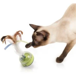 SmartyKat Silly Spinner Electronic Motion & Light Cat Toy, Blue, Large -Mewhaus Shop 362940 PT4. AC SS1800 V1642651930