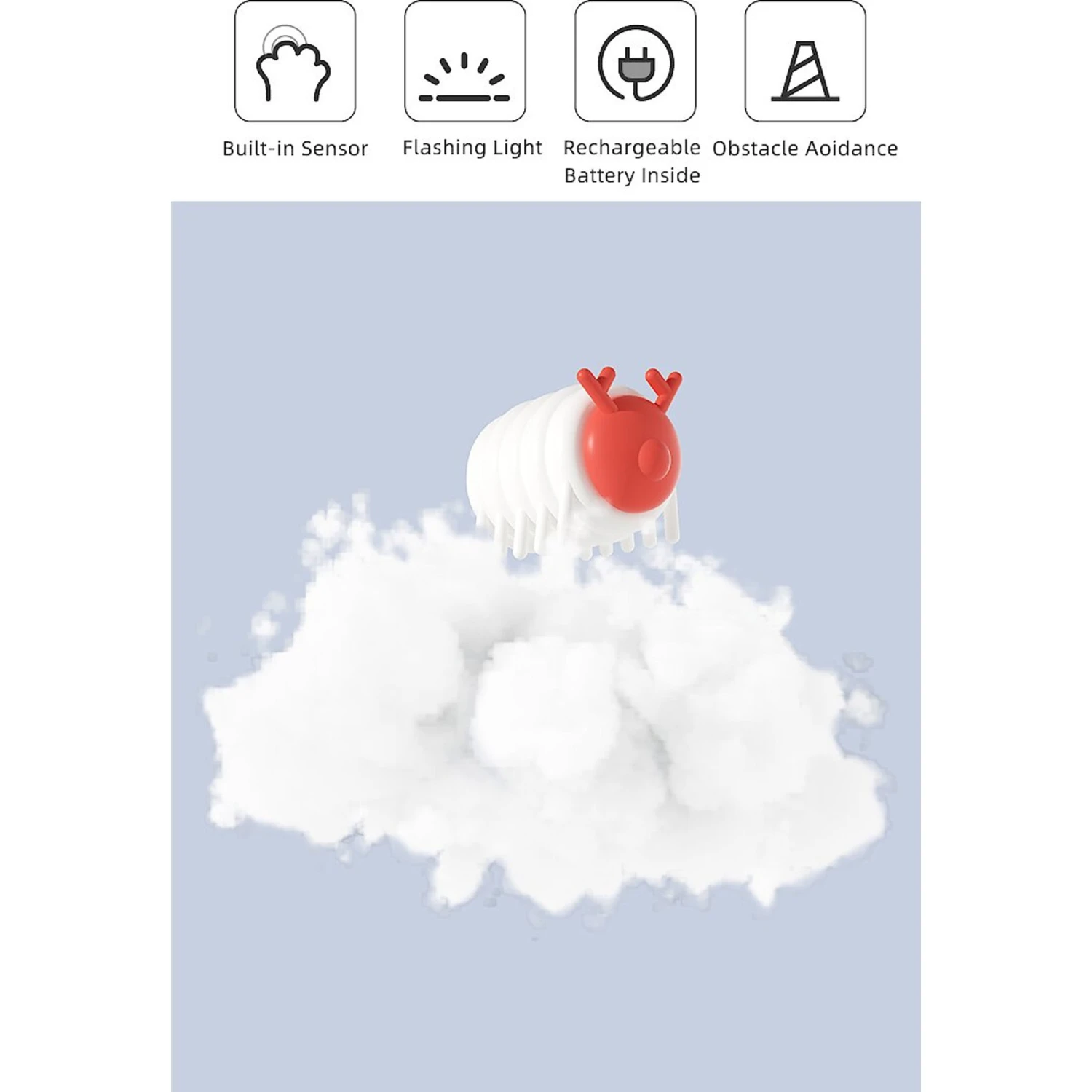 Mayitwill Little Snow Monster Automatic Cat Toy 5 Mayitwill Little Snow Monster Automatic Cat Toy - Image 5