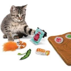 KONG Pull-A-Partz Sushi Catnip Cat Toys, 5 Count -Mewhaus Shop 370841 PT3. AC SS1800 V1647474718