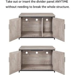 Unipaws Cat Litter Box Enclosure With Top Opening, Weathered Gray 12 Unipaws Cat Litter Box Enclosure With Top Opening, Weathered Gray -Mewhaus Shop 373041 PT4. AC SS1800 V1650098824